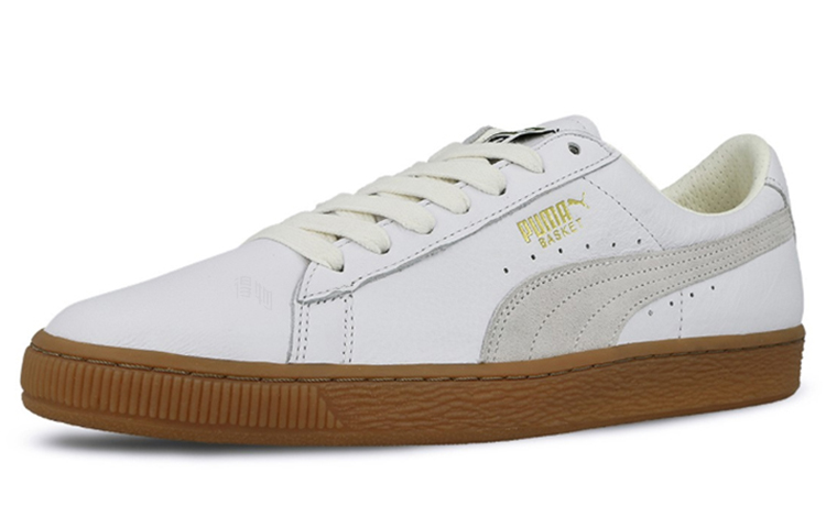 Мужские кеды PUMA Basket Gum Deluxe (белые) — Белый — фото 3