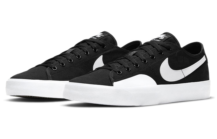 Кеды Nike Blazer SB Court (бело-черные) — Белый / чёрный — фото 3