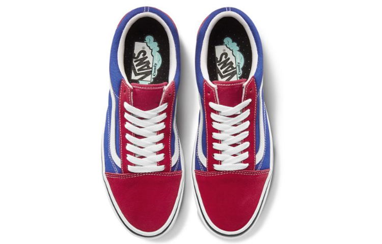 Кеды Vans Old Skool (красно-синие) — фото 4