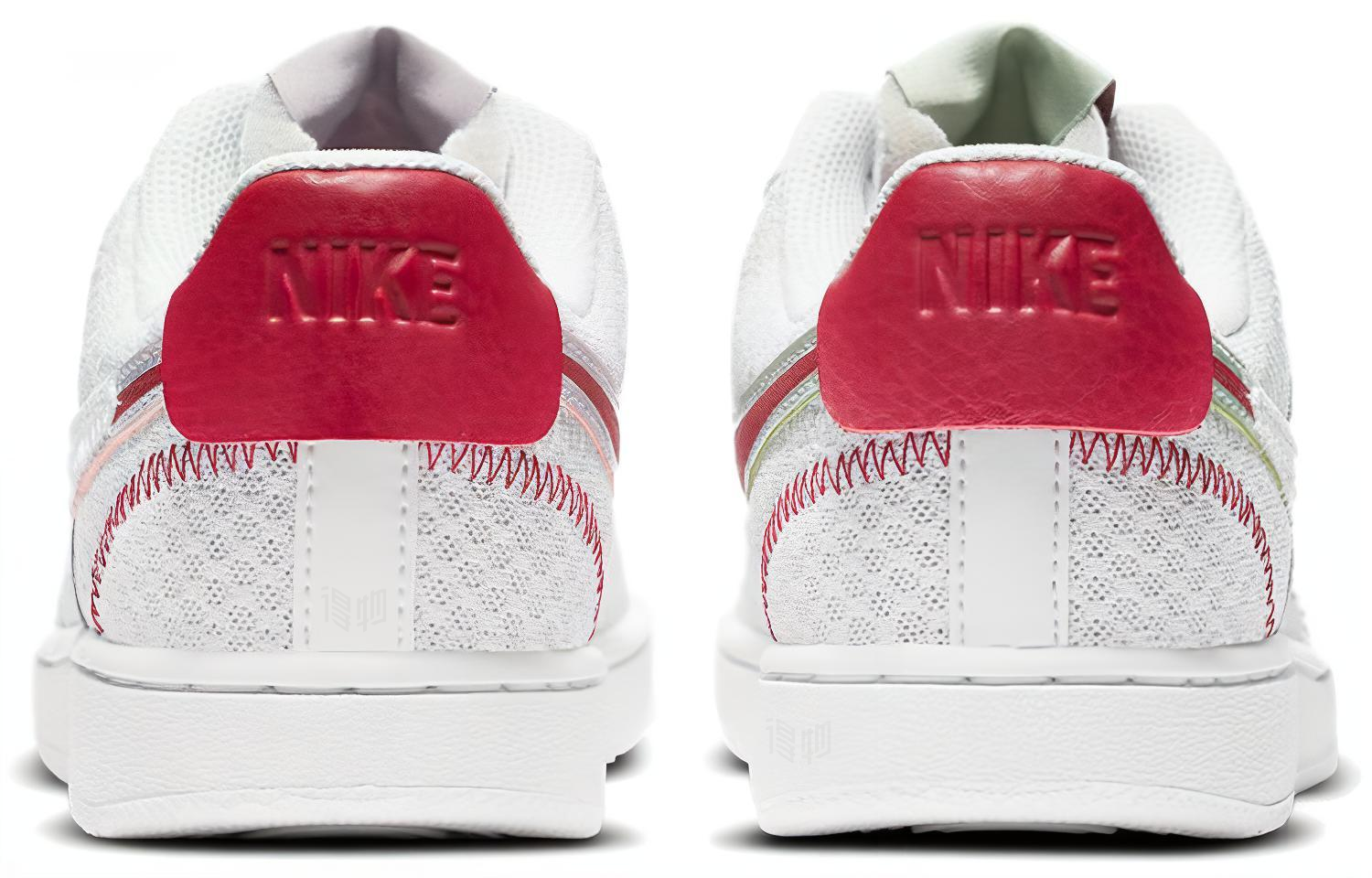 Женские кеды Nike Court Vision 1 (белый / красный) — фото 5