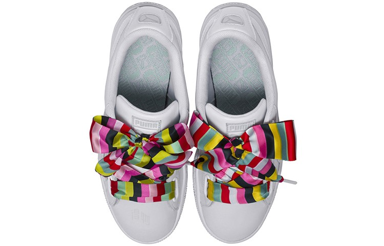 Женские кроссовки PUMA Basket Heart 'Generation Hustle (белые) — фото 4