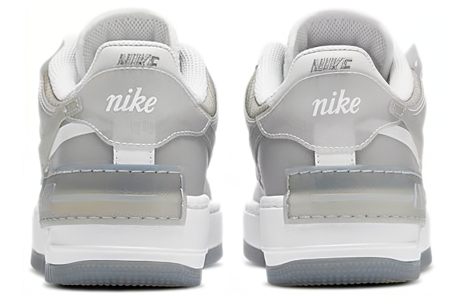 Женские кроссовки Nike Air Force 1 Shadow Particle Grey (серый / белый) — Серыйбелый — фото 5