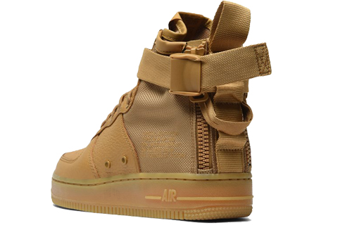 Женские кроссовки Nike Air Force 1 SF (песочные) — фото 3