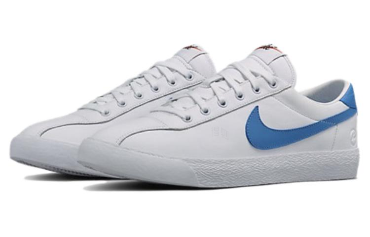Мужские кеды Fragment Design x Nike Zoom Lauderdale (бело-синие) — фото 3