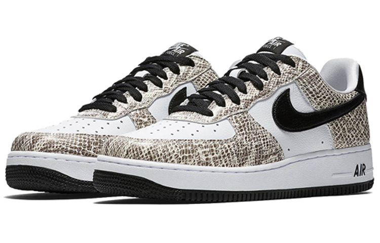 Кроссовки Nike Air Force 1 Cocoa Snake (бело-коричневые) — фото 2