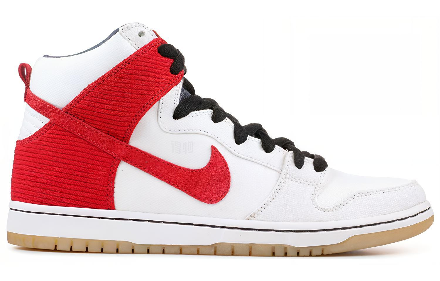 Мужские кроссовки Nike Dunk SB Cheech & Chong (бело-красные) — Белый / красный — фото 2