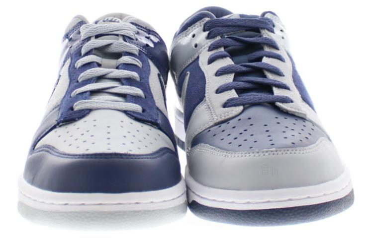 Мужские кроссовки Nike Dunk COJP Mismatched (серо-голубые) — 狼灰/午夜蓝 — фото 4