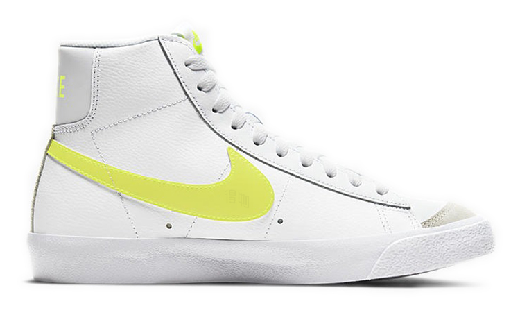 Женские кеды Nike Blazer 77 "lemon Venom" (бело-желтые) — фото 2