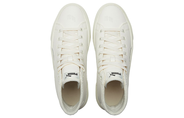 Женские кеды PUMA Kaia Mid Fur (бежевый) — фото 3