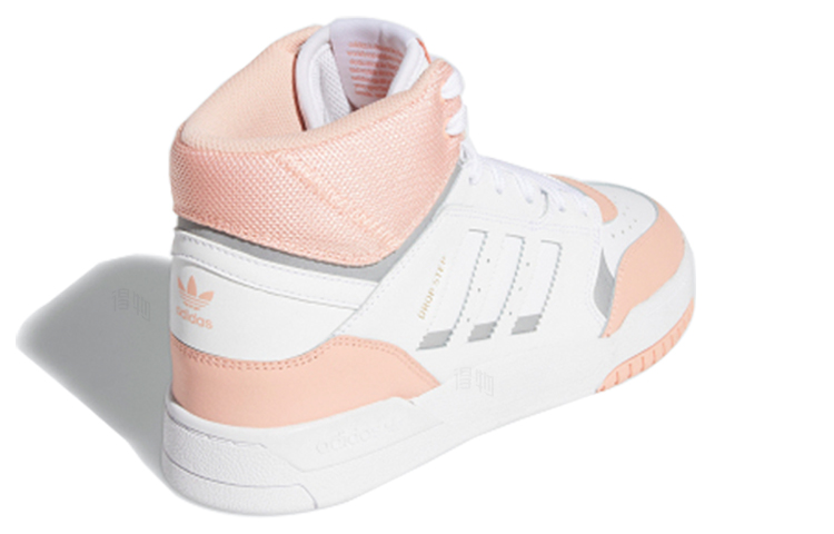 Женские кеды adidas originals (бело-оранжево-розовые) — фото 4