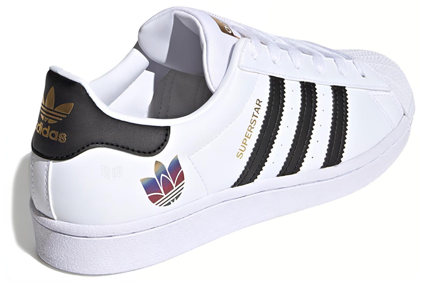 Женские кроссовки adidas originals Superstar (черно-белые) — фото 4