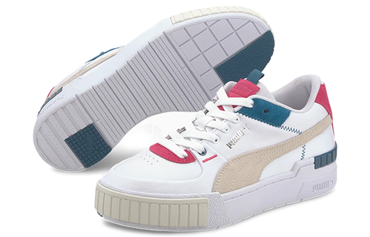Женские кеды PUMA Cali Sport Mix (бело-сине-красные) — фото 2