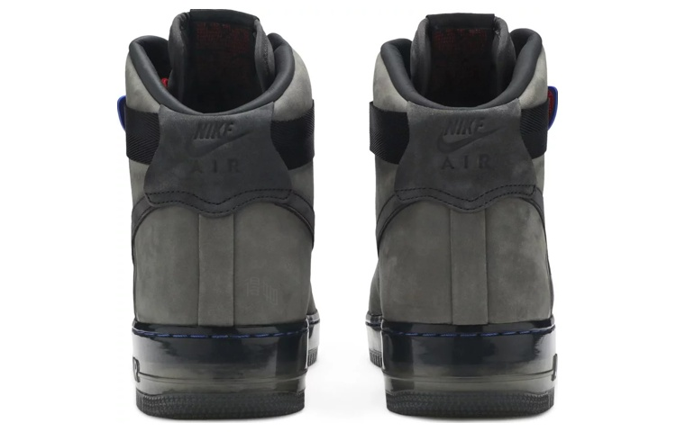 Мужские кроссовки Nike Air Force 1 07 Rasheed New Six (черно-коричневые) — Чёрныйкоричневый — фото 3