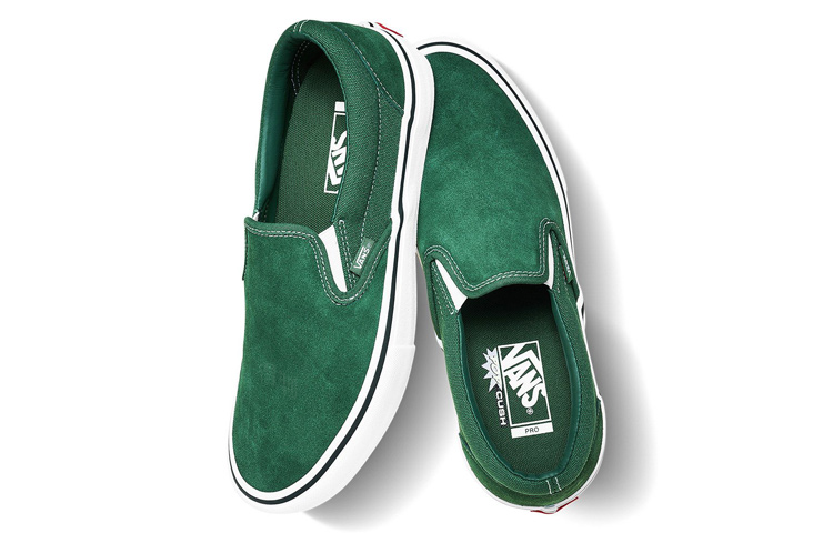 Кеды Vans Slip-On Canvas (зеленые) — фото 4