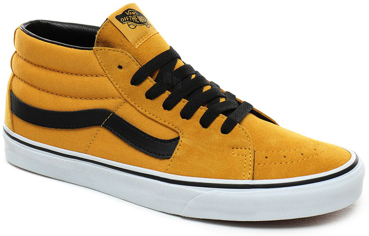 Кеды Vans SK8 (черно-желтые) — Чёрный / жёлтый — фото 3
