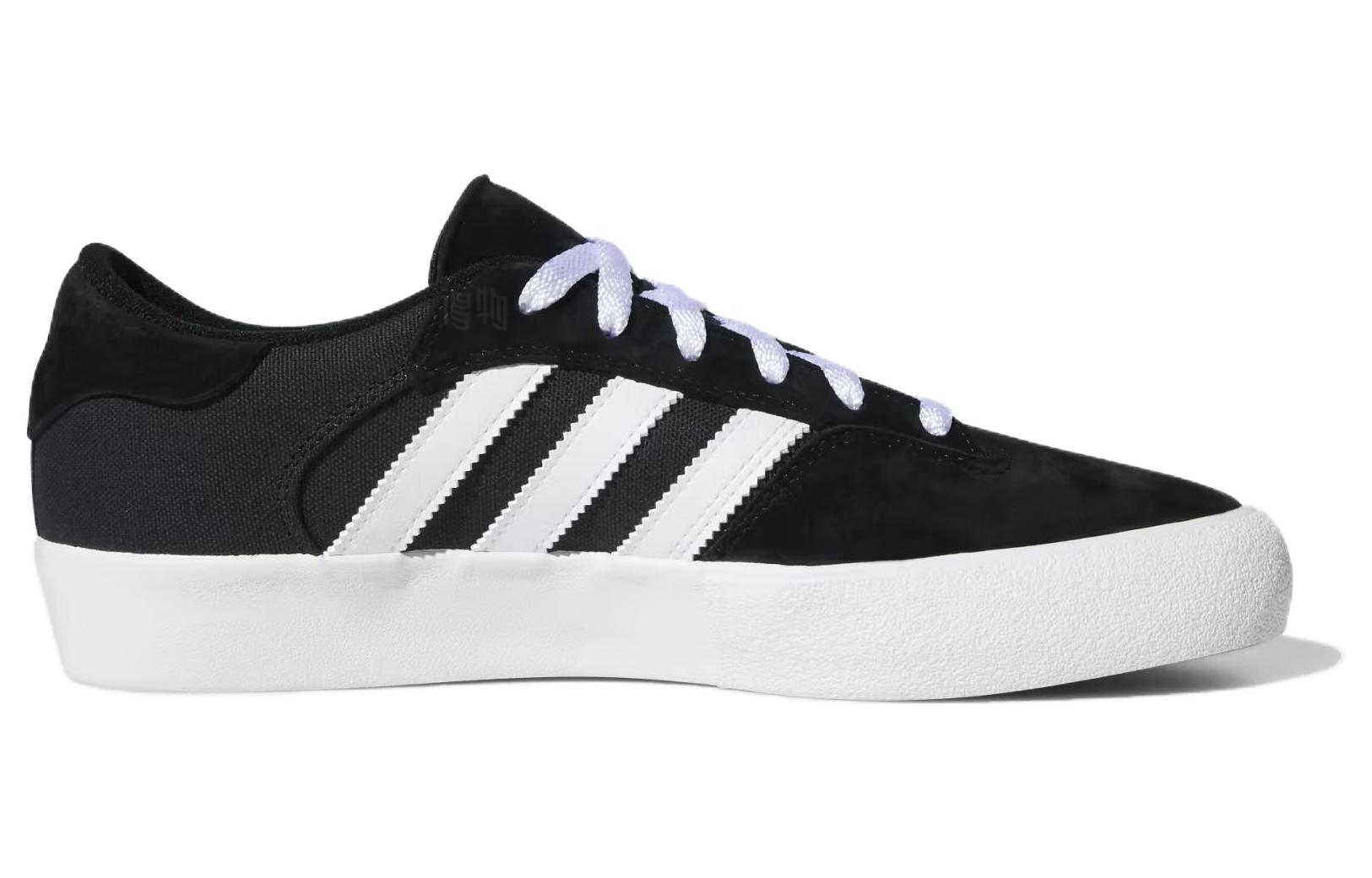 Мужские кеды adidas originals Matchbreak Super (черно-белые) — Чёрный / белый — фото 2