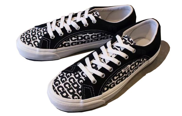 Кеды Comme des Garçons x Vans Lampin CDG Print (черные) — фото 3