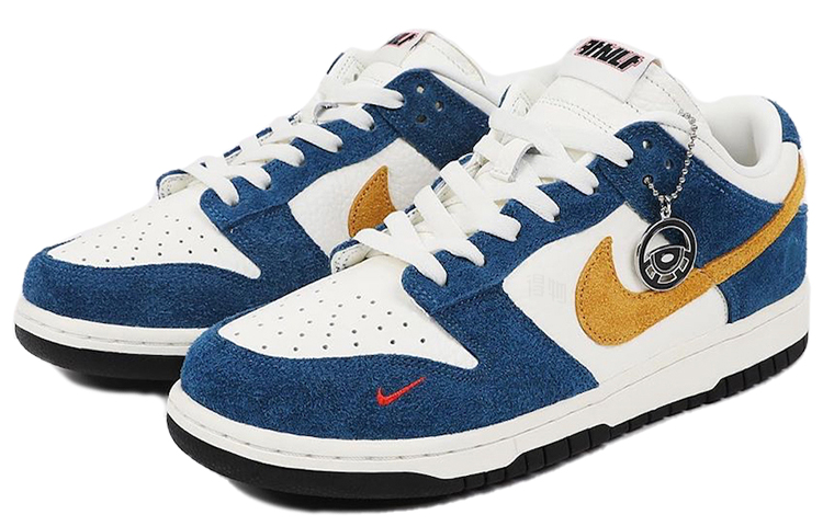 Кеды Nike Dunk Kasina "80s Bus" (сине-желтые) — фото 3