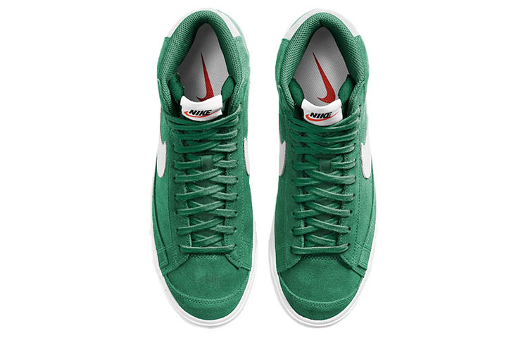 Кеды Nike Blazer 77 Suede "Pine Green" (зелено-белые) — Зелёный / белый — фото 3