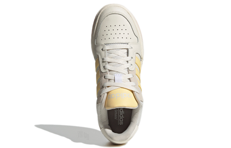 Женские кеды adidas neo Entrap (бело-желтые) — Белый / жёлтый — фото 5