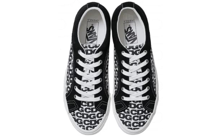 Кеды Comme des Garçons x Vans Lampin CDG Print (черные) — фото 4