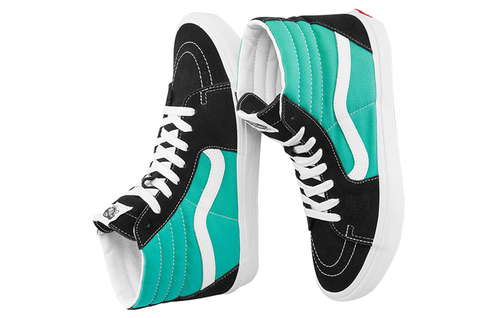 Кеды Vans SK8 (зелено-черные) — фото 4