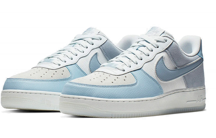 Женские кеды Nike Air Force 1 PRM AF1 (голубые) — Светло-синий — фото 3