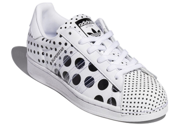Кеды adidas originals SUPERSTAR (черные в горошек) — фото 2
