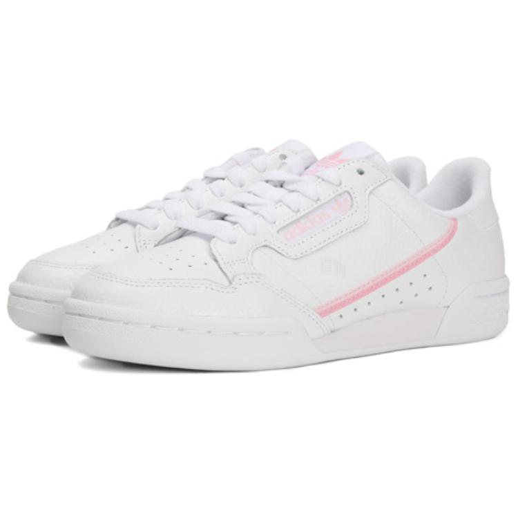 Женские кеды adidas Continental 80 W (бело-розовые) — фото 2