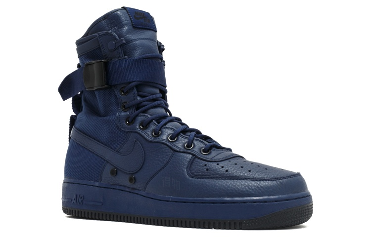 Женские кроссовки Nike Air Force 1 Binary Blue (сине-черные) — Синий / синий / чёрный — фото 2