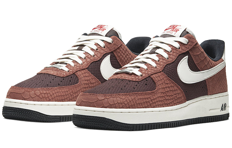 Кроссовки Nike Air Force 1 (коричневые) — фото 3
