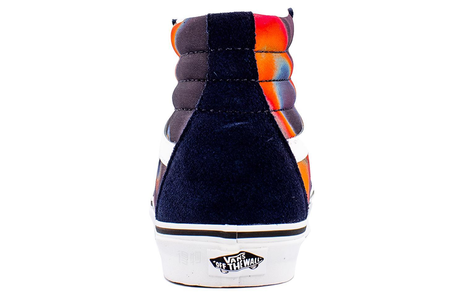 Кеды Vans SK8 "Dark Aura" (черный / белый / красный) — Чёрный / белый / красный — фото 4