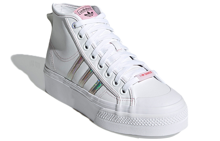Кеды adidas originals NIZZA Platform Mid (белые) — фото 3