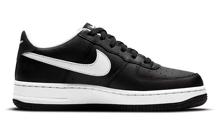 Женские кеды Nike Air Force 1 (черно-белые) — фото 2