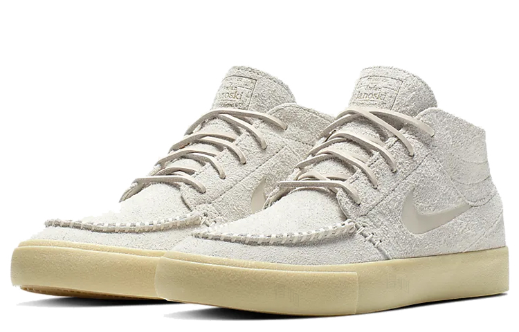 Мужские кеды Nike SB Stefan Janoski Mid Crafted (белый) — фото 3