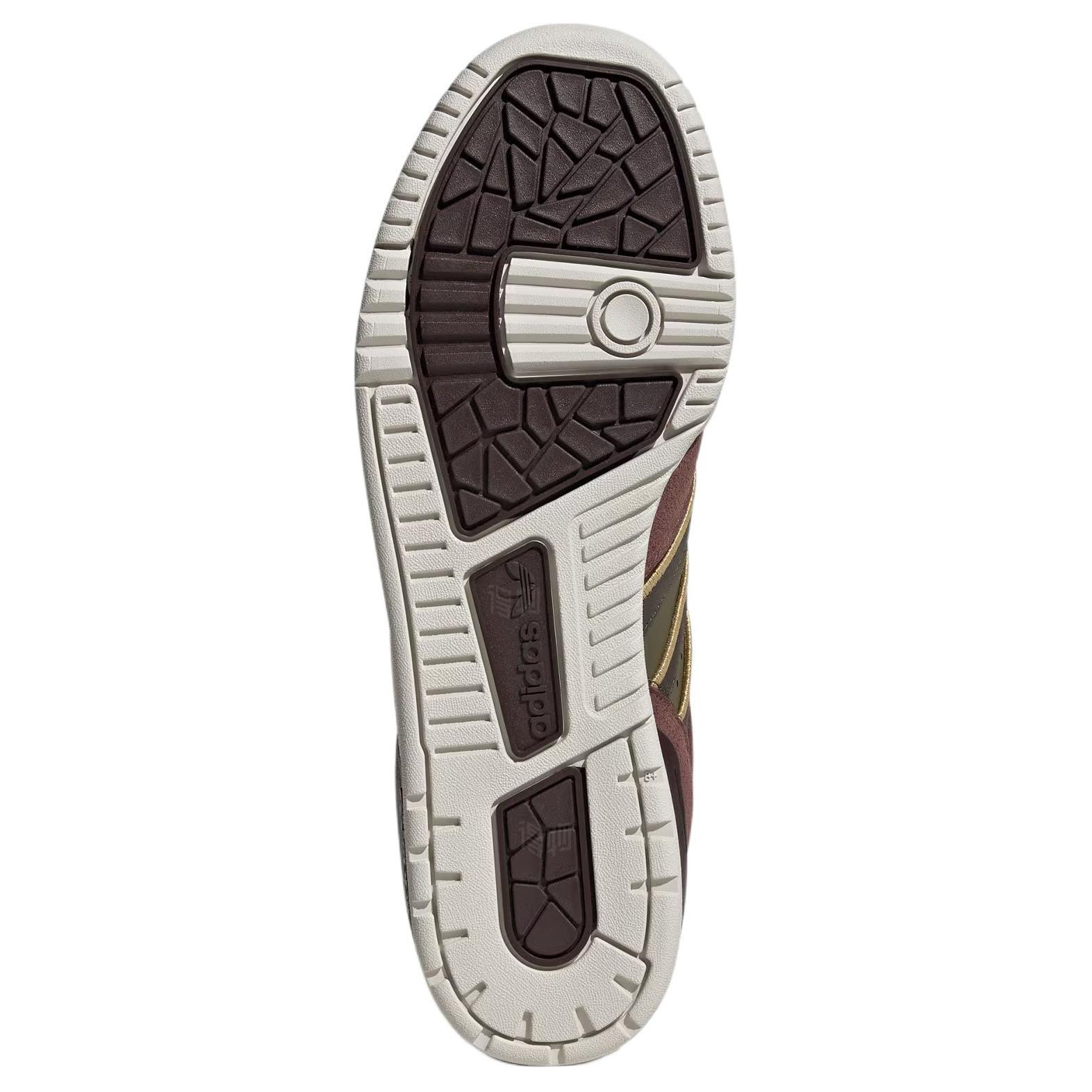 Кеды adidas originals Rivalry MID SHOES (коричнево-зеленые) — 暗灰棕/暗橄榄绿 — фото 4