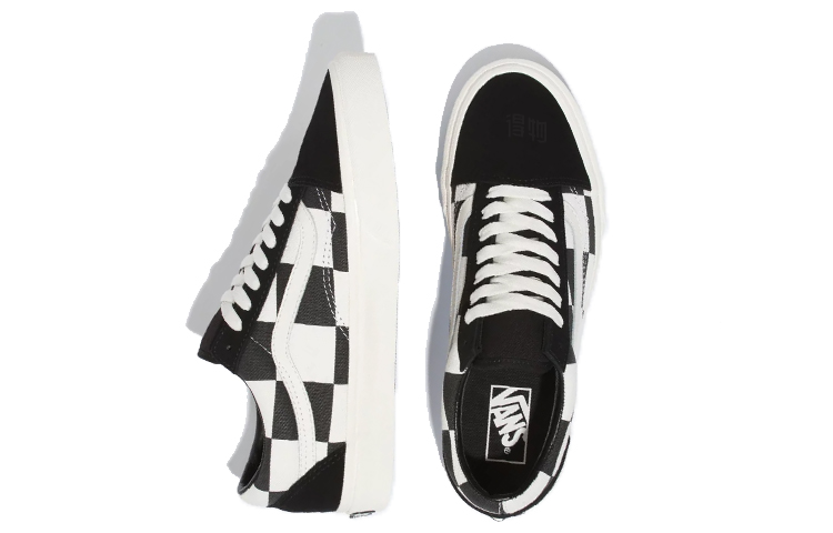 Кеды Vans Old Skool Oversize Checkerboard (черно-белые) — фото 3