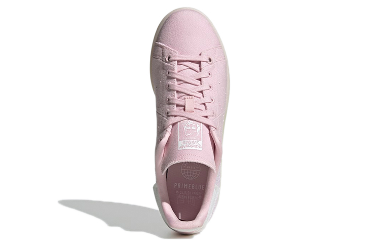 Женские кеды adidas Stan Smith Primeblue (бело-розовые) — фото 5