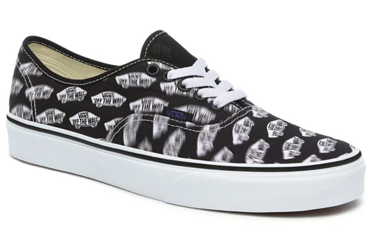 Кеды Vans Authentic Blur Boards (черно-белые) — фото 3