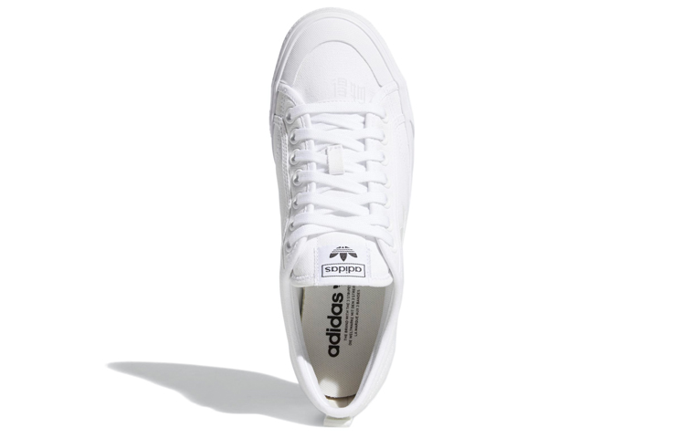 Кеды adidas originals NIZZA Trefoil (белые) — фото 5