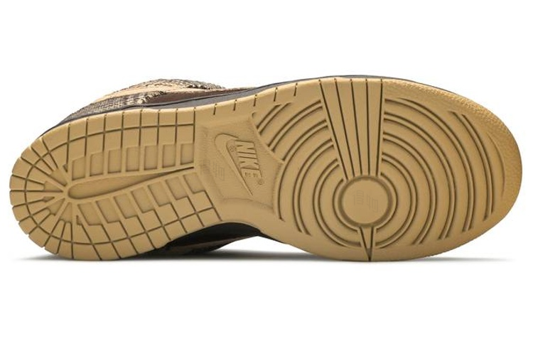 Мужские кеды Nike Dunk SB Tweed (коричневые) — 巴洛克棕色/花呢 — фото 4
