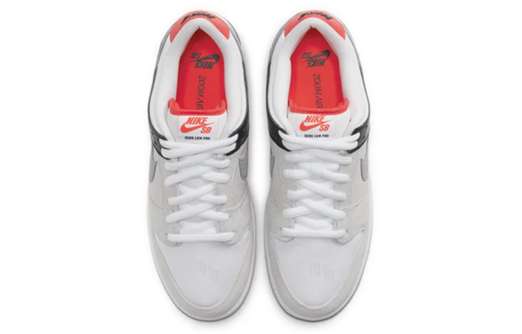 Кеды Nike Dunk SB Pro Iso "Infrared" (серо-оранжевые) — фото 4