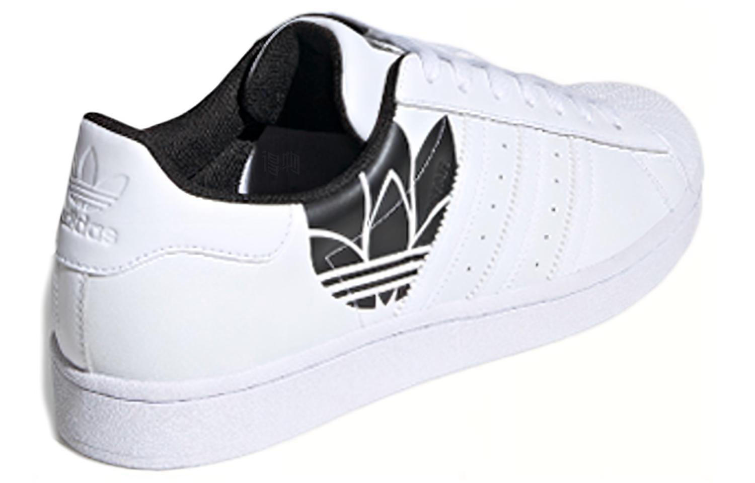 Кеды adidas originals Superstar LOGO (бело-черные) — фото 4