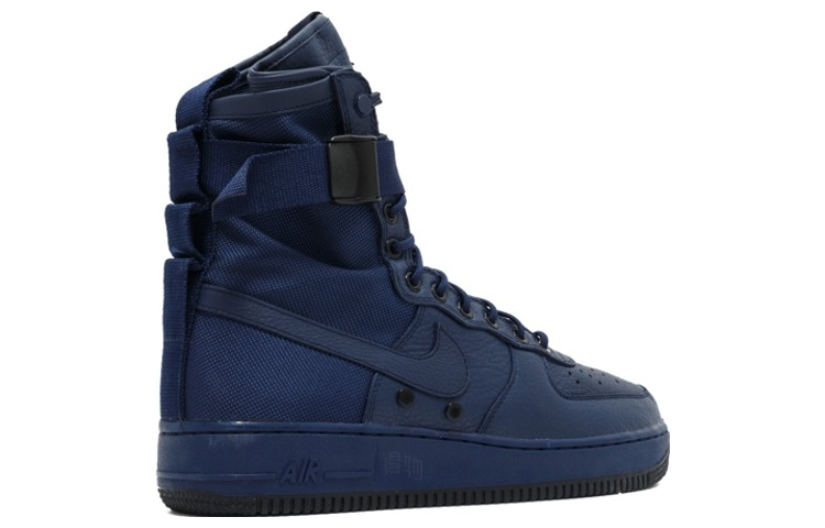Женские кроссовки Nike Air Force 1 Binary Blue (сине-черные) — Синий / синий / чёрный — фото 3