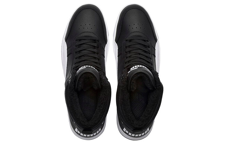 Кеды PUMA Rebound Street V2 Fur (черно-белые) — фото 3