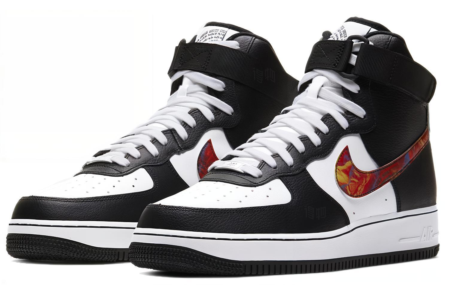 Унисекс кроссовки Nike Air Force 1 (бело-красный) — фото 3