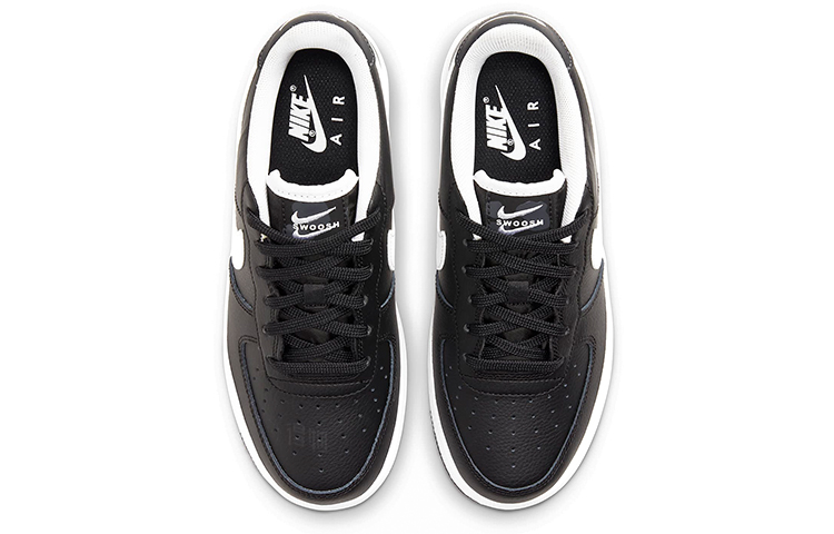 Женские кеды Nike Air Force 1 (черно-белые) — фото 4
