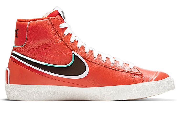 Мужские кеды Nike Blazer 77 Infinite (оранжево-белые) — 橘/白/黑/绿 — фото 2