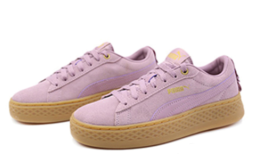 Женские кеды PUMA Smash Platform (фиолетово-розовые) — Фиолетовыйрозовый — фото 3