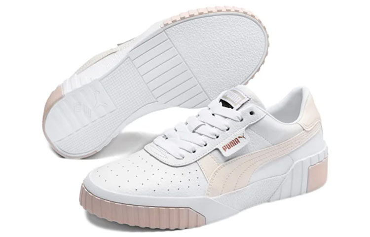 Женские кеды PUMA Cali (бело-розовые) — Белый / розовый — фото 3